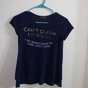 Funny clean my room girls tee